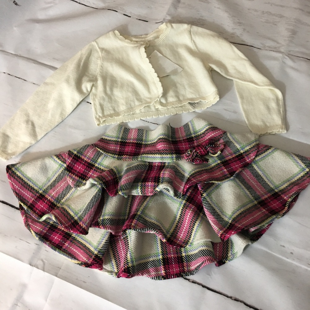 2 Pc Toddler Girl Lot Talbots Kids H&M (587)